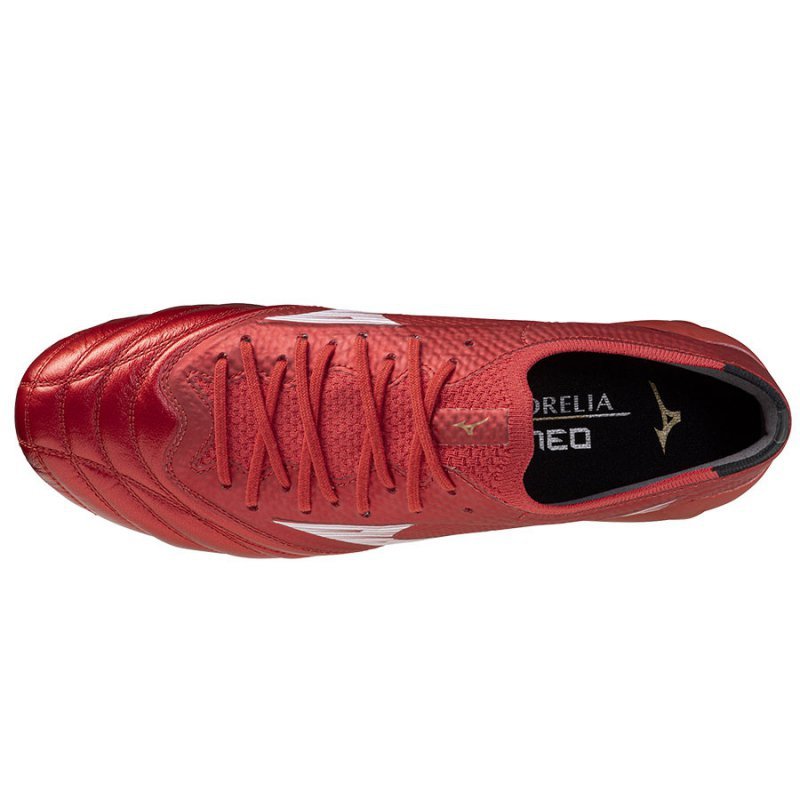 Buty Mizuno Morelia Neo IV Beta Elite FG P1GA254260 czerwony 43