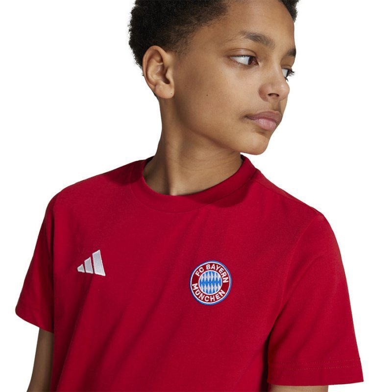 Koszulka adidas FC Bayern Kids Tee IT4138 czerwony 164 cm