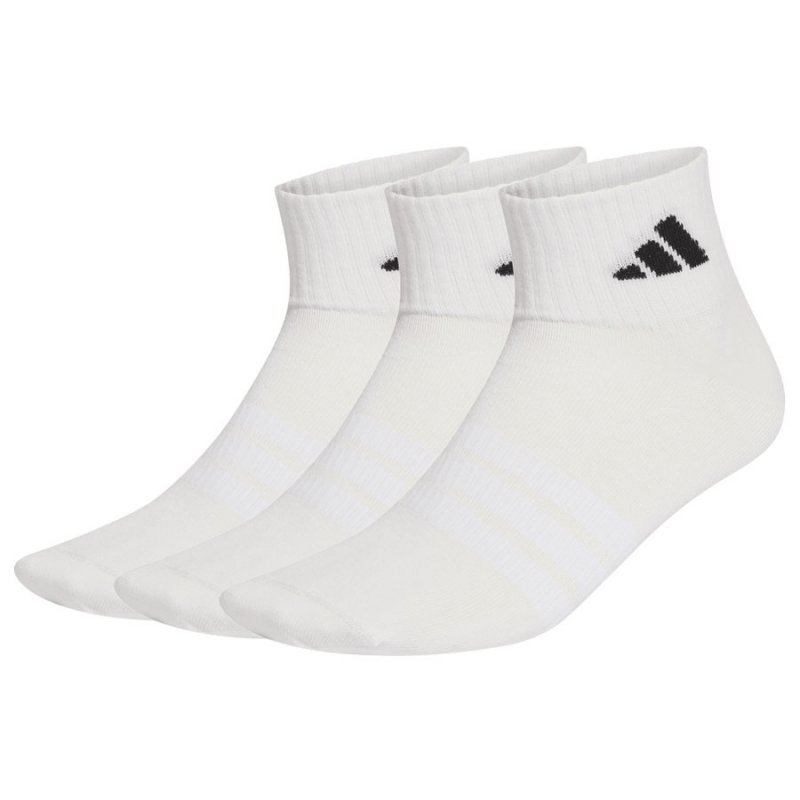 Skarpety adidas Thin Essentials Ankle 3P 3P JZ0528 biały 43-45