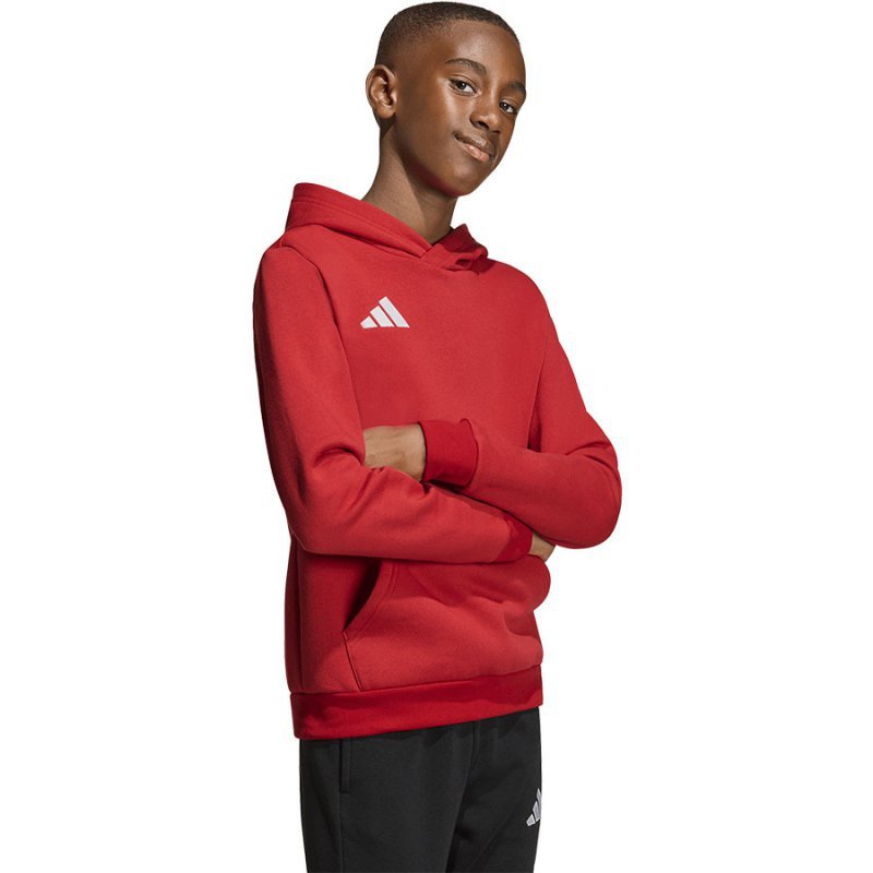 Bluza adidas ENTRADA 26 Hoody Junior JZ6568 czerwony 164 cm