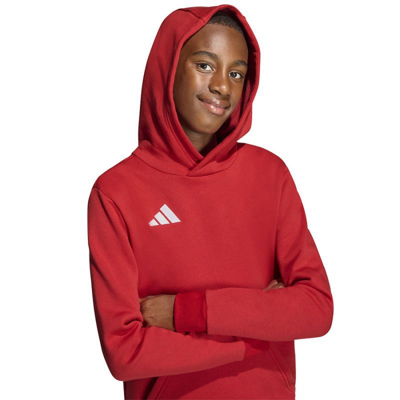 Bluza adidas ENTRADA 26 Hoody Junior JZ6568 czerwony 164 cm
