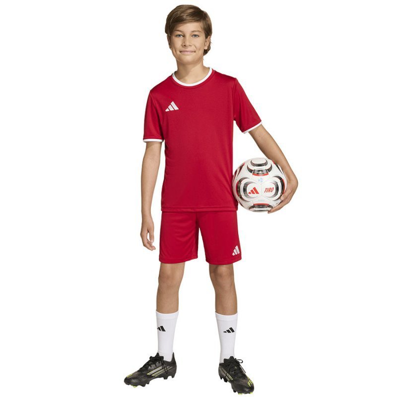 Spodenki adidas ENTRADA 26 Short Junior JZ6528 czerwony 116 cm