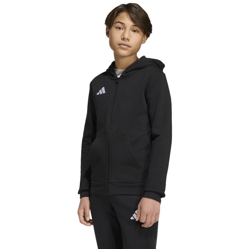 Bluza adidas ENTRADA 26 Hoody Full Zip Junior KH1782 czarny 128 cm