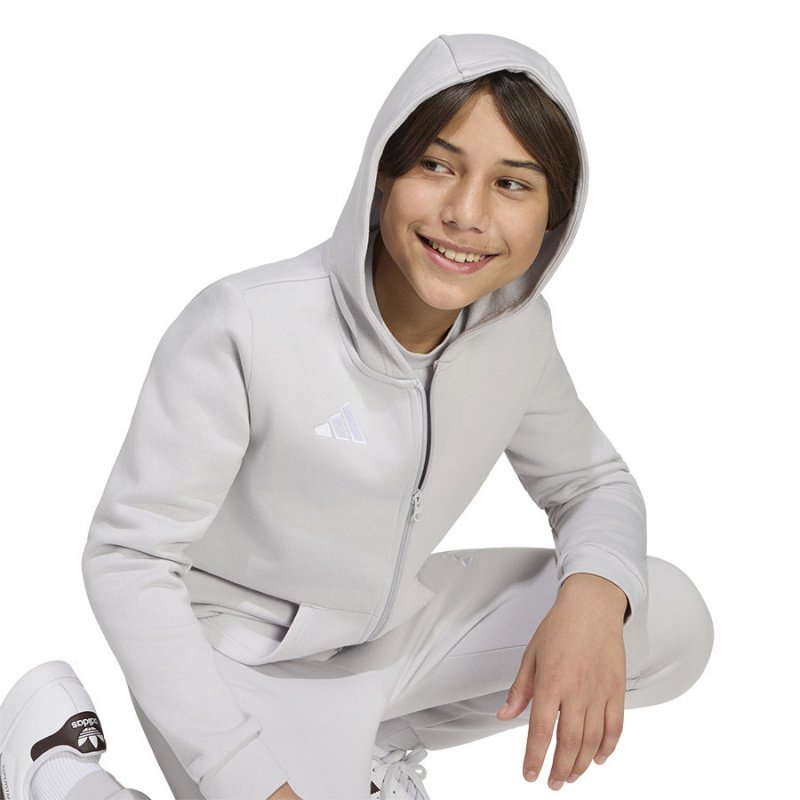 Bluza adidas ENTRADA 26 Hoody Full Zip Junior KH1779 szary 116 cm