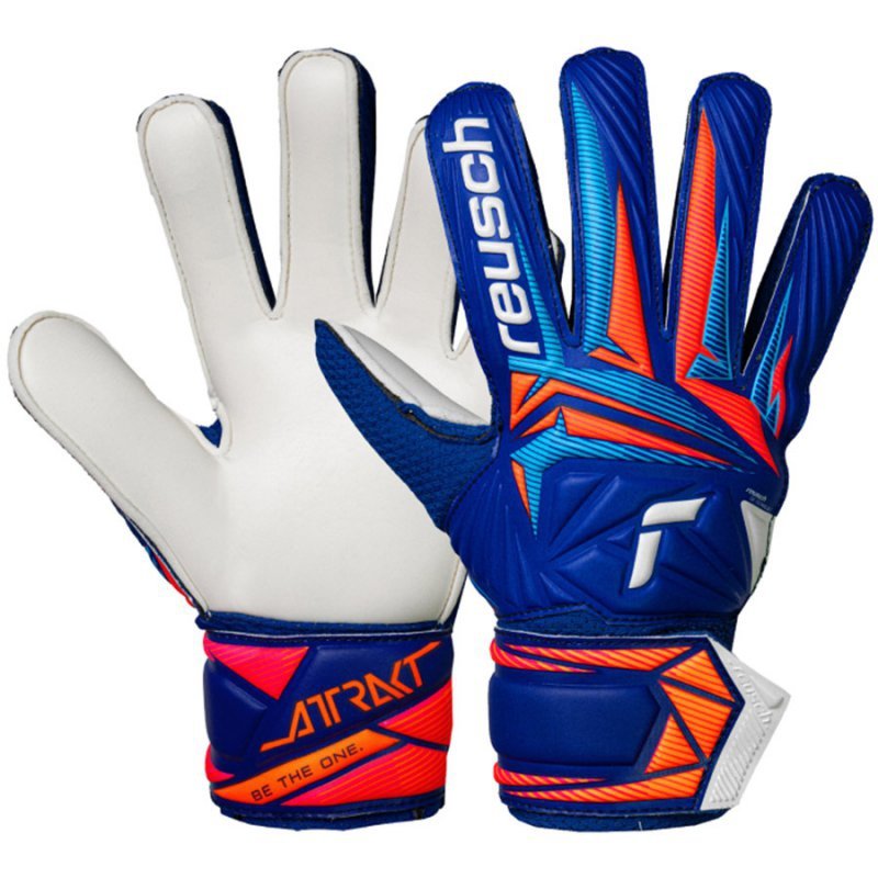 Rękawice Reusch Attrakt Solid Junior 56 72 515 4126 niebieski 5,5