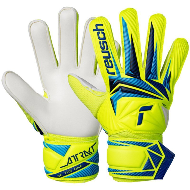 Rękawice Reusch Attrakt Solid Junior 56 72 515 2005 żółty 7