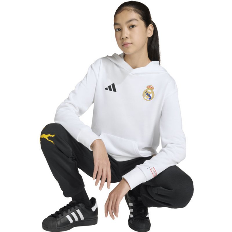 Bluza adidas Real Madryt HD Top Junior JY5854 176 cm biały