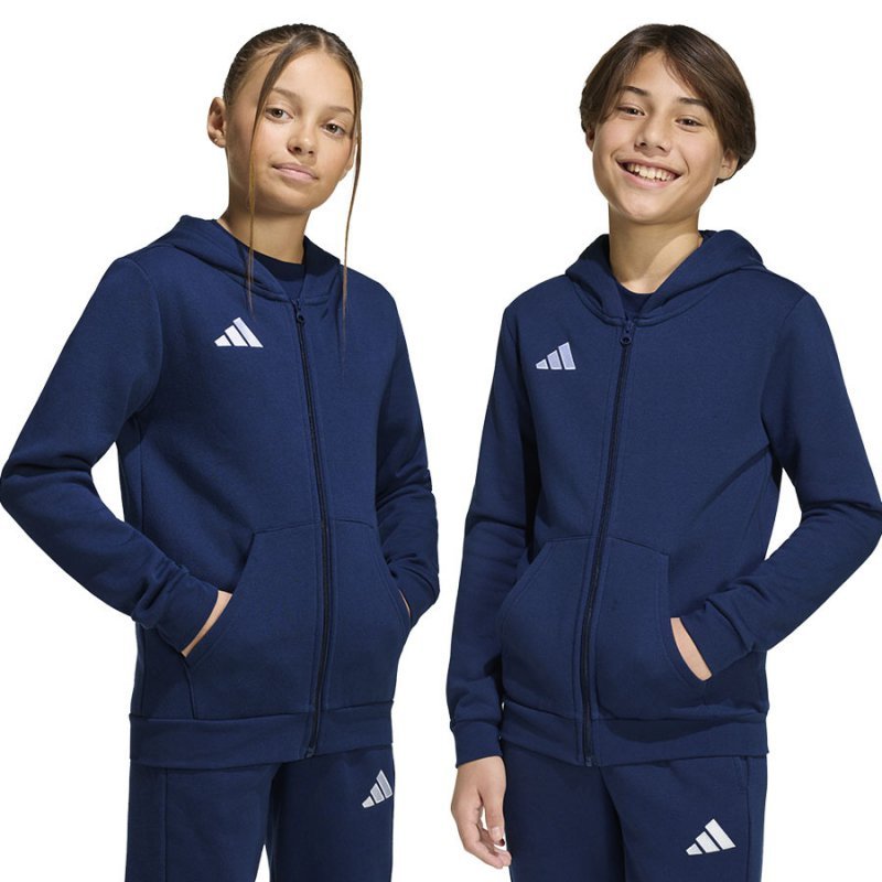 Bluza adidas ENTRADA 26 Full Zip Hoody KH1784 granatowy 140 cm
