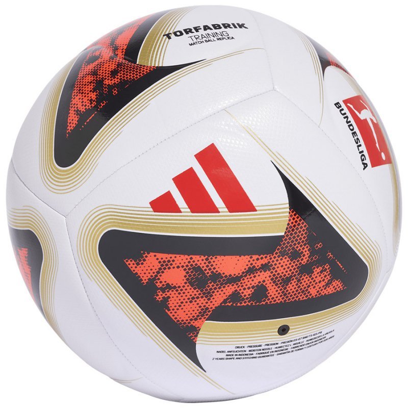 Piłka adidas Bundesliga Training KG6040 biały 5