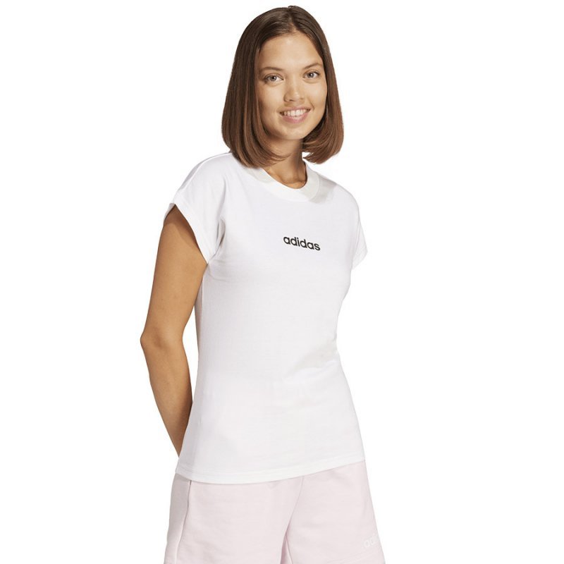 T-Shirt adidas Essentials Linear Tee JC8239 biały M