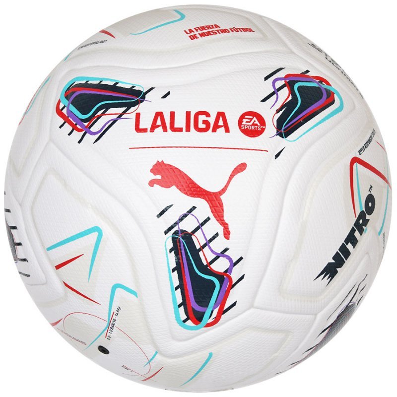 Piłka Puma Stellar Nitro Ultimate LaLiga 085078-01 biały 5