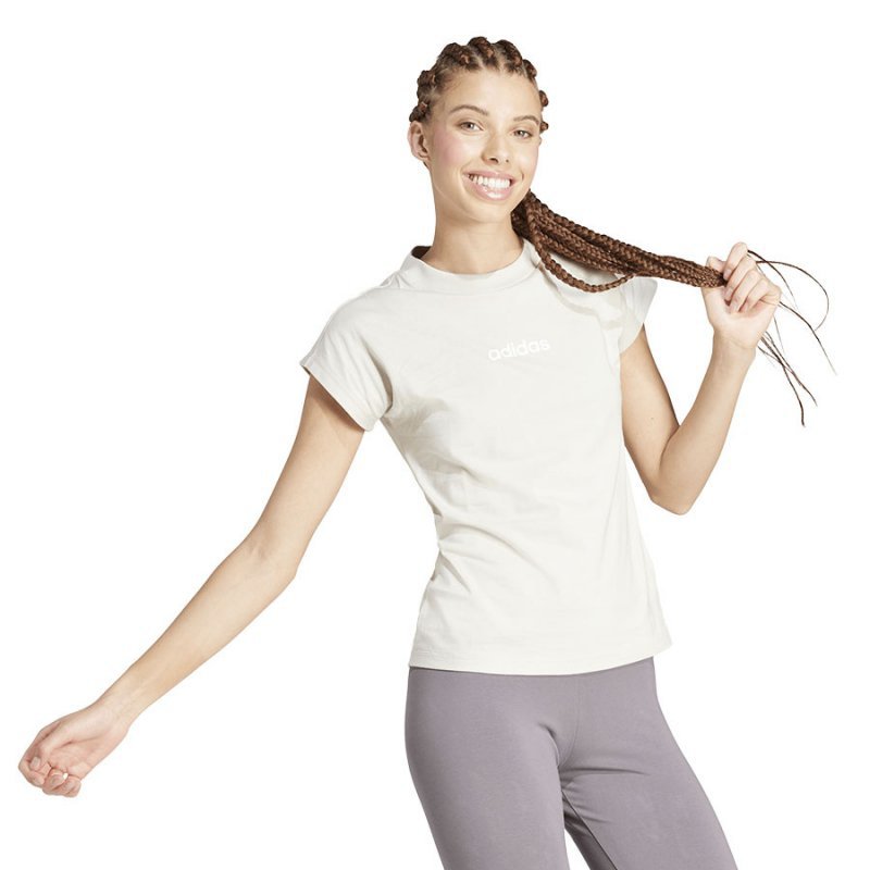 T-shirt adidas W Essentials Linear JC5819 biały M