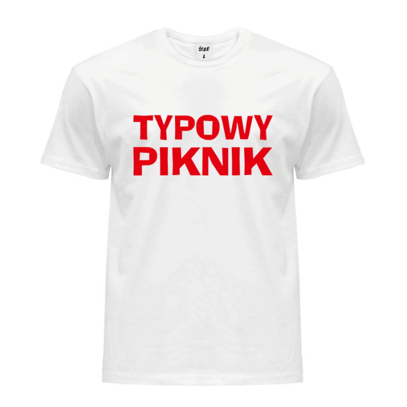 Koszulka kibica - Typowy Piknik - Biała