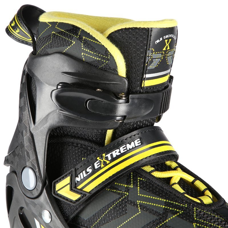 NA11002 CZARNO/ŻÓŁTE ROZM. M (35-38) ŁYŻWOROLKI NILS EXTREME