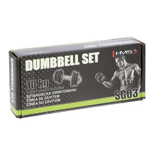 SG03 SZTANGIELKA Z GWINTEM 10 KG HMS