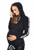 MijaCulture - 3 w 1 bluza ciążowa i do karmienia M68 4110 czarny Limited Edition