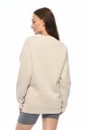 MijaCulture - 3 in 1 oversize maternity and nursing sweatshirt Miley M020 Beige