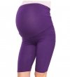 MijaCulture comfortable casual maternity 1/2 leggings shorts 1052 Purple