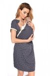 MijaCulture - labour nightdress 4123 M80 Graphit/hearts
