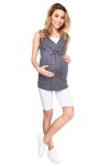 MijaCulture comfortable casual maternity 1/2 leggings shorts 1052 White