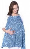 MijaCulture - 2 in1 Nursing Breastfeeding Cover / Scarf / Apron 4010/M34 Blue