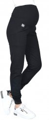 MijaCulture Wygodne spodnie dresowe ciążowe Coco M003 czarny1