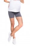 MijaCulture comfortable casual maternity short leggings shorts 1053 Grey