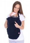 MijaCulture - Maternity fleece warm Baby Universal Windproof Carrier Cover 4022/M37 Navy Blue /  Birds