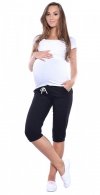 MijaCulture - Capri pants trousers shorts 4090/3815 black