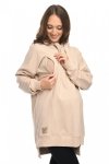 MijaCulture hoodie for pregnant women and breastfeeding Aurelia  Beige
