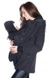 MijaCulture - kurtka softshell 3D ciążowa i do noszenia dziecka M55/4068 czarny