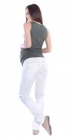 MijaCulture - spodnie rurki ciążowe 4007/M24 ecru