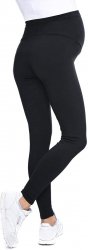 MijaCulture - Komfortowe legginsy ciążowe zimowe 1034 czarne4