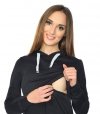 MijaCulture - 3 w 1 bluza ciążowa i do karmienia M68 4110 czarny 