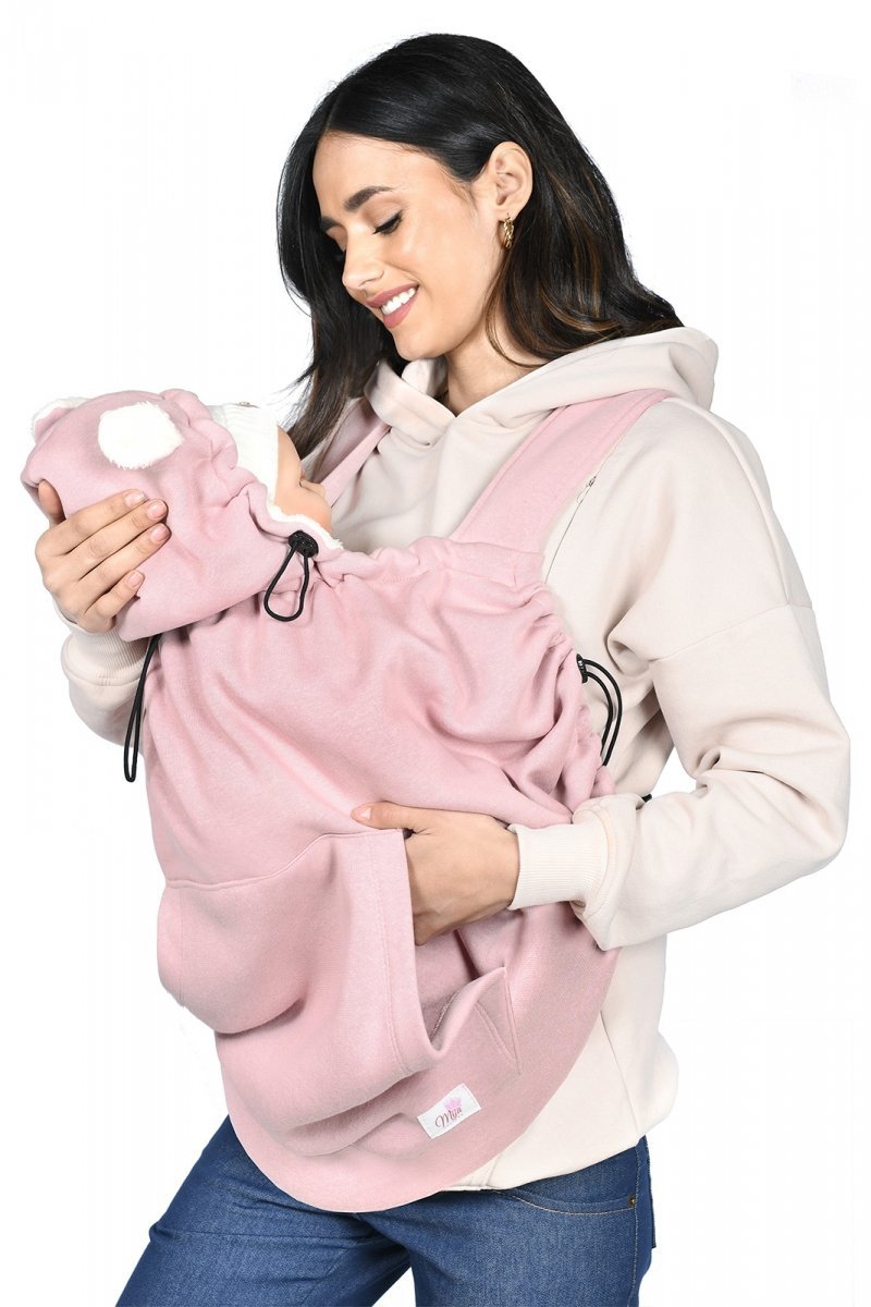 MijaCulture Maternity Soft Warm Baby Universal Carrier Cover 4129 pink