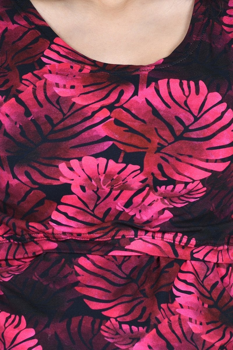 MijaCulture - 2 in1 maternity and breastfeeding top M005 Betty pink