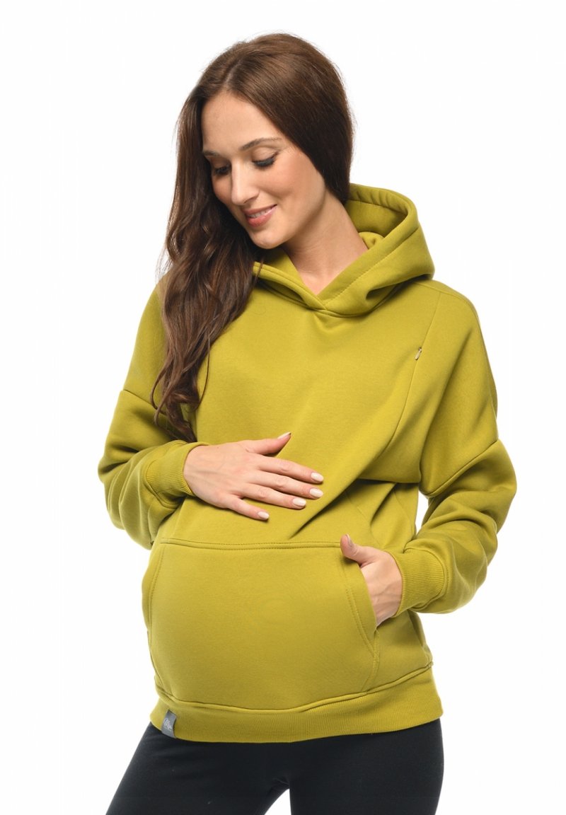 MijaCulture hoodie for pregnant women and breastfeedinf "Molly" Pistachio
