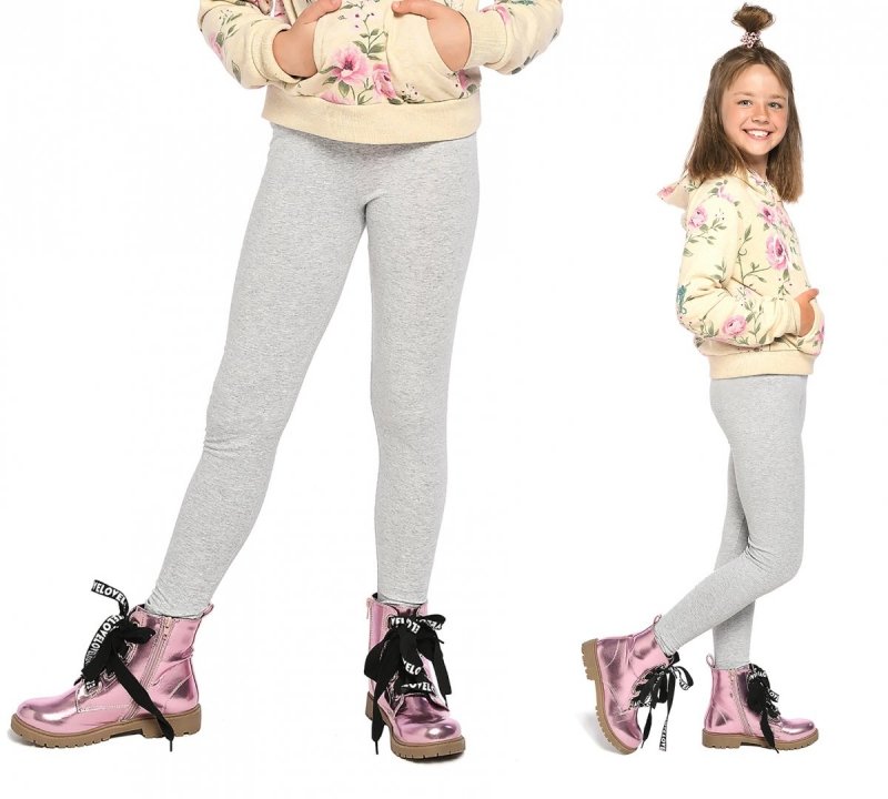 Girls winter long leggings for children Amelia melange