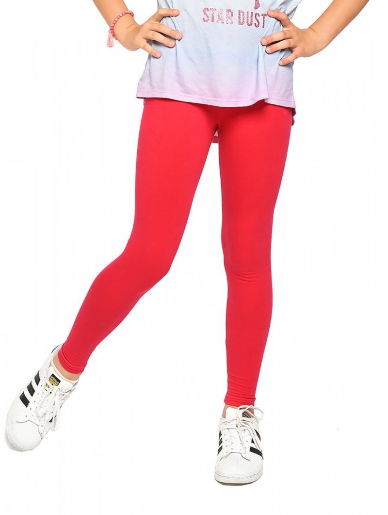 Legginsy dziewczęce getry dla dzieci ZOE czerwony