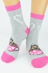 NOVITI SKARPETY FROTTE WZORZYSTE ABS GIRLS SF006