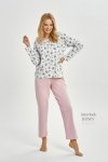 TARO 3451 PIŻAMA DAMSKA DŁUGA MARTINA M-XL