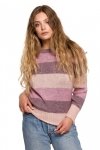 Be Knit BK071 Sweter w pasy wielokolorowe - model 3