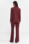 Nife Marynarka oversize, dwurzędowa - bordo - Z69