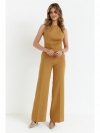 Stylove S115 Kombinezon z szerokimi nogawkami - cynamonowy