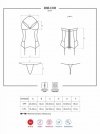 Obsessive 838-COR-3 gorset i stringi
