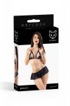 Glossy Wetlook Set Behati - black