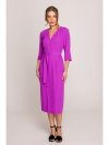 Stylove S396 Sukienka z kopertowym motywem - lawendowa