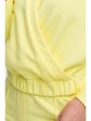 BeWear B292 Bluza z kopertowym dekoltem - cytrynowa