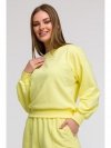 BeWear B293 Bluza z otwartymi plecami - cytrynowa