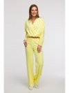 BeWear B296 Spodnie dresowe z przeszyciami - cytrynowe
